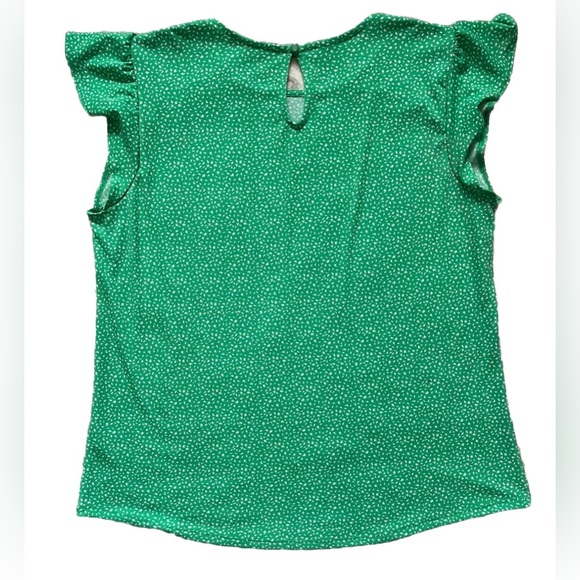 Adrianna Papell Green Pattern Blouse Like New! - Picture 9 of 9